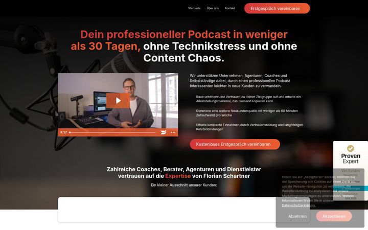 Captura de ecrã de florianschartner.de