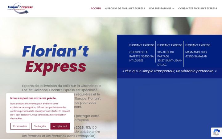 Screenshot of floriant-express.fr