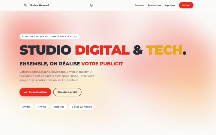 Screenshot of florianthoraval.com