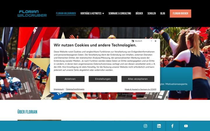 Screenshot of florianwildgruber.com