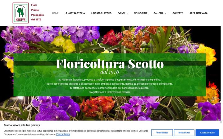 Ekrano kopija floricolturascotto.it