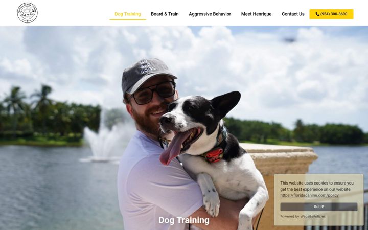 Screenshot of floridacanine.com