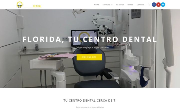 Screenshot ta' floridacentrodental.es