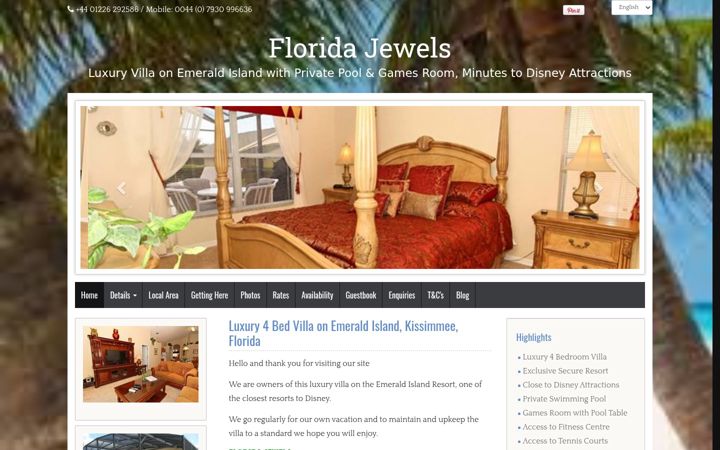 Skærmbillede af floridajewels.co.uk