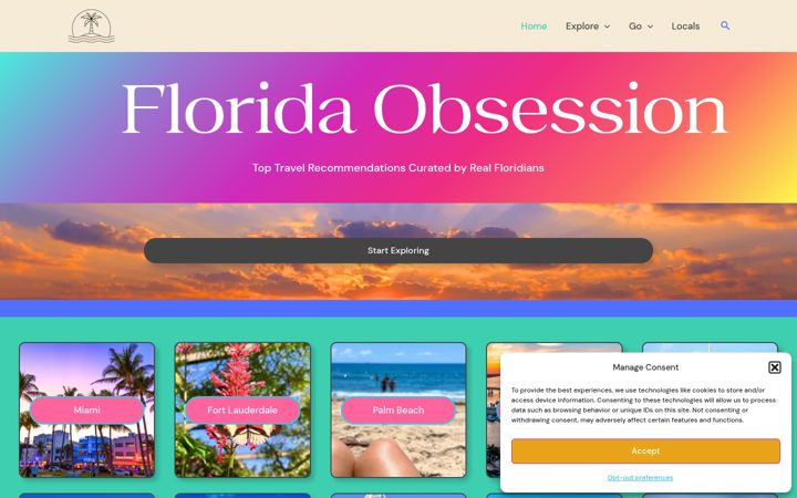 Screenshot of floridaobsession.com