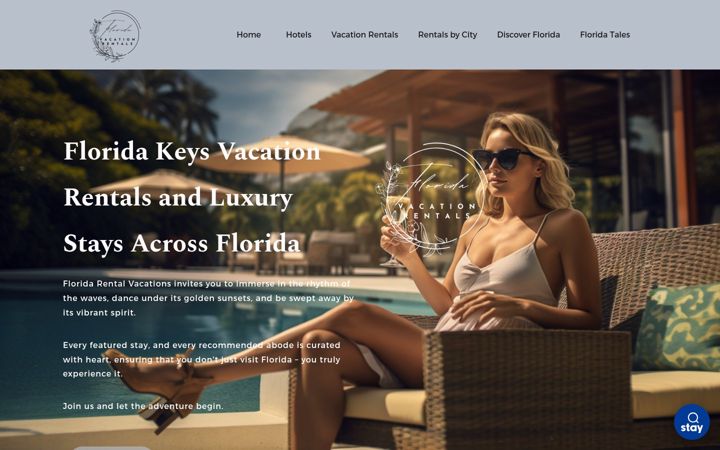 Screenshot of floridarentalvacations.com