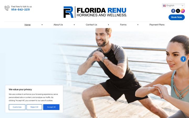 Screenshot of floridarenu.net