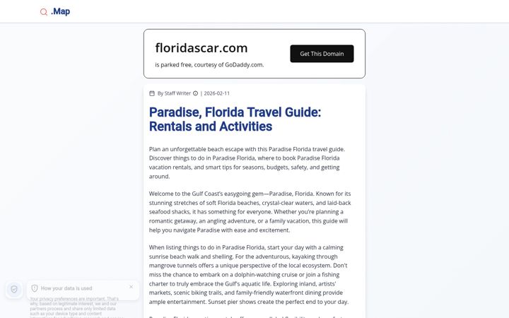 Screenshot of floridascar.com
