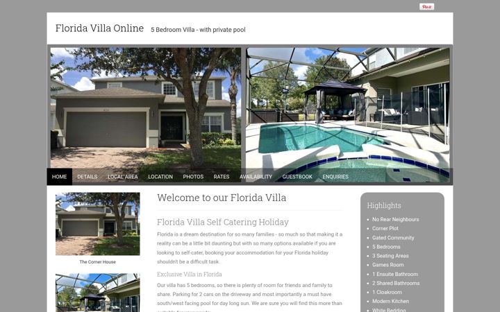 Screenshot of floridavilla.online