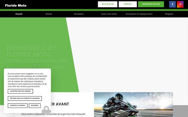 Screenshot of floride-moto.com