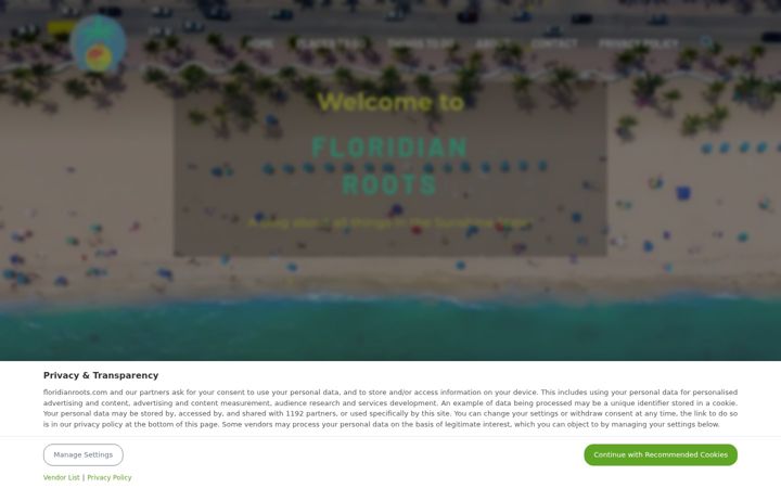 Screenshot of floridianroots.com
