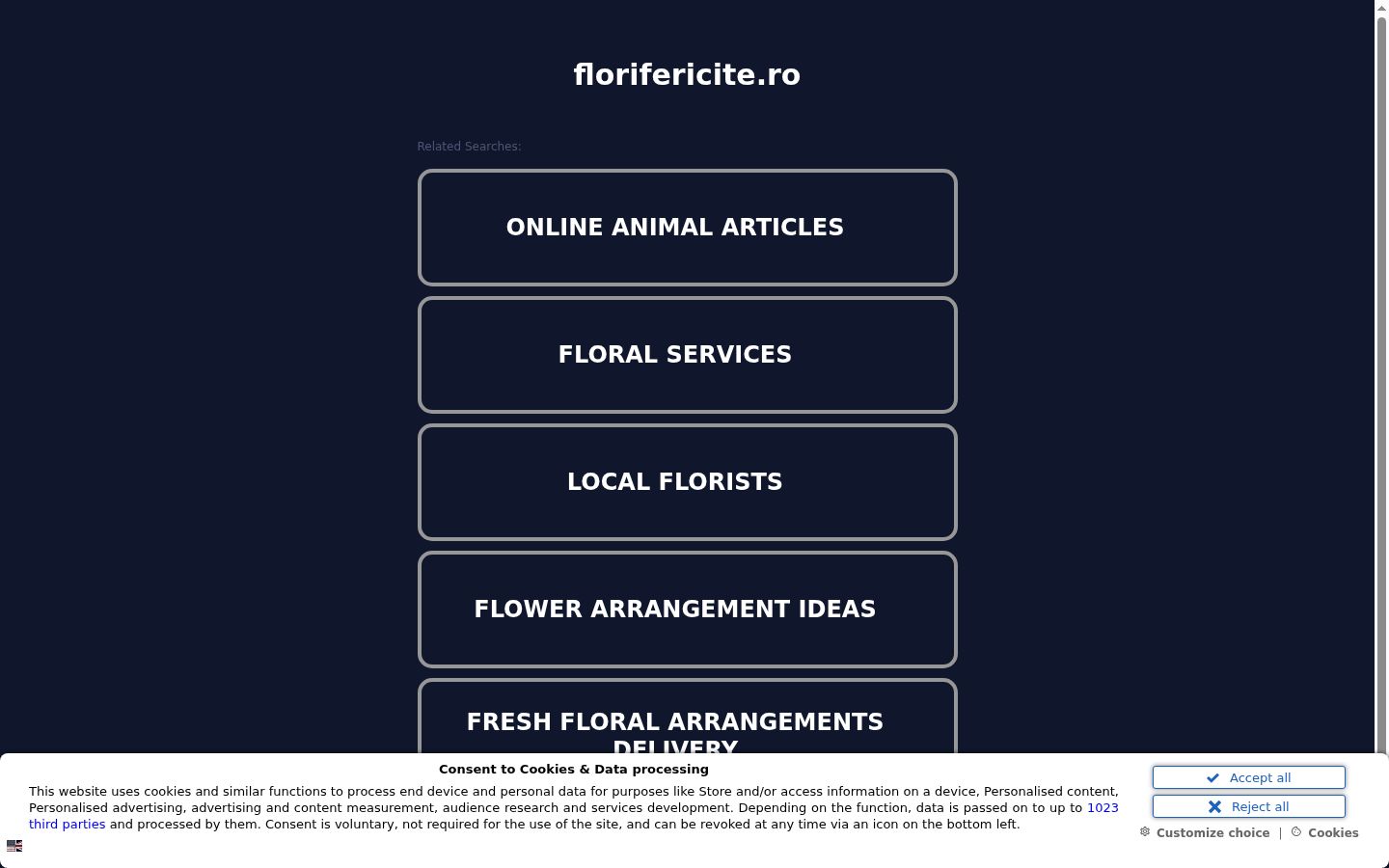 Screenshot des Einwilligungsbanners vor jeglicher Interaktion