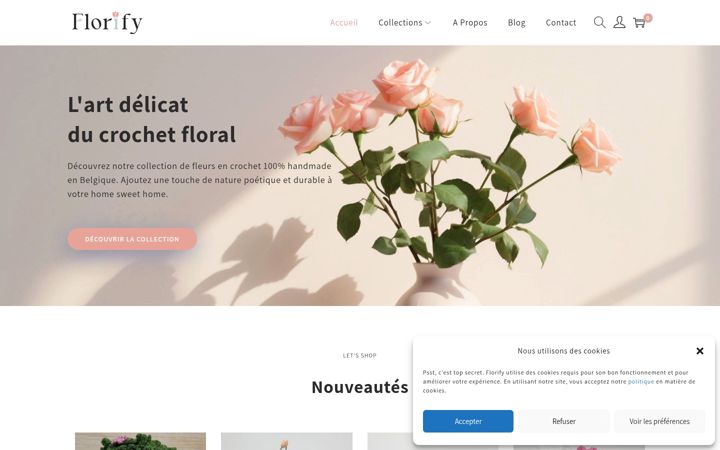 Screenshot van florify.be