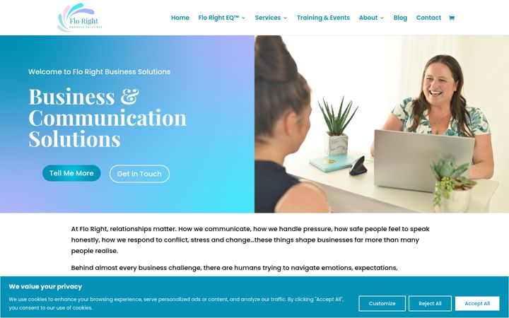 Skærmbillede af florightbusinesssolutions.co.uk