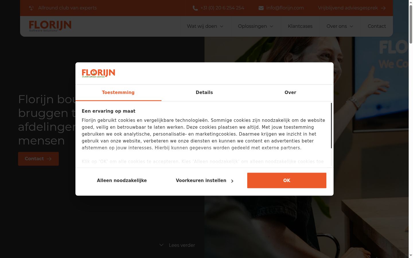 Zrzut ekranu banera zgody wyświetlanego przed jakąkolwiek interakcją