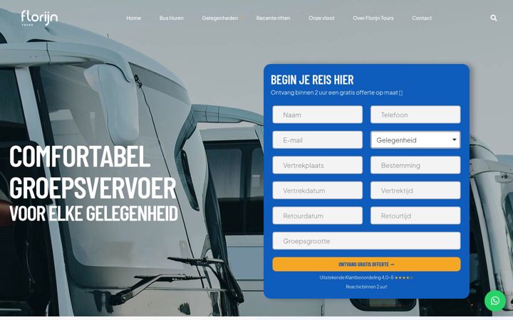 Screenshot of florijntours.nl