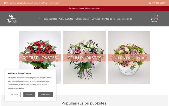 Screenshot von florika.lt