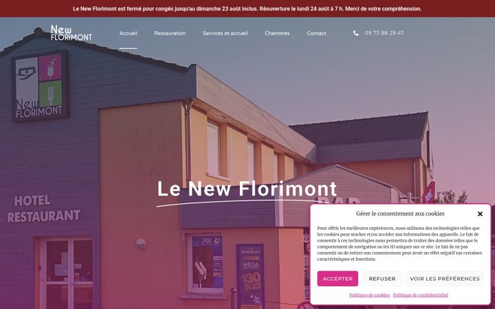 Screenshot of florimont-chaumont.fr