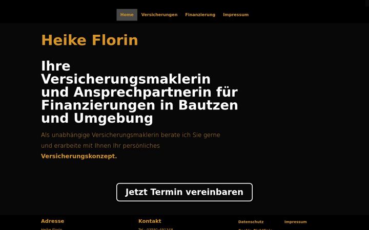 Snímek obrazovky florin-makler.de