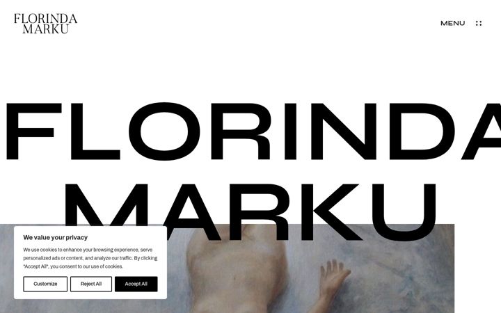 Screenshot of florindamarku.com
