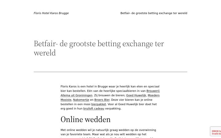 Screenshot of florishotelkarosbrugge.be