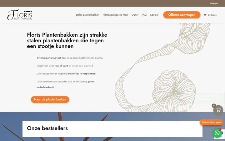 Captură de ecran a florisplantenbakken.nl