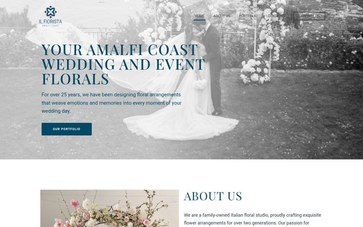 Screenshot of floristamalficoast.com