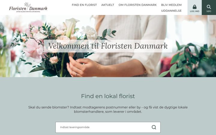 Ekrānuzņēmums no floristendanmark.dk