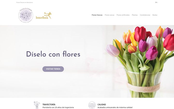 Képernyőkép: floristeria-iolanda.es