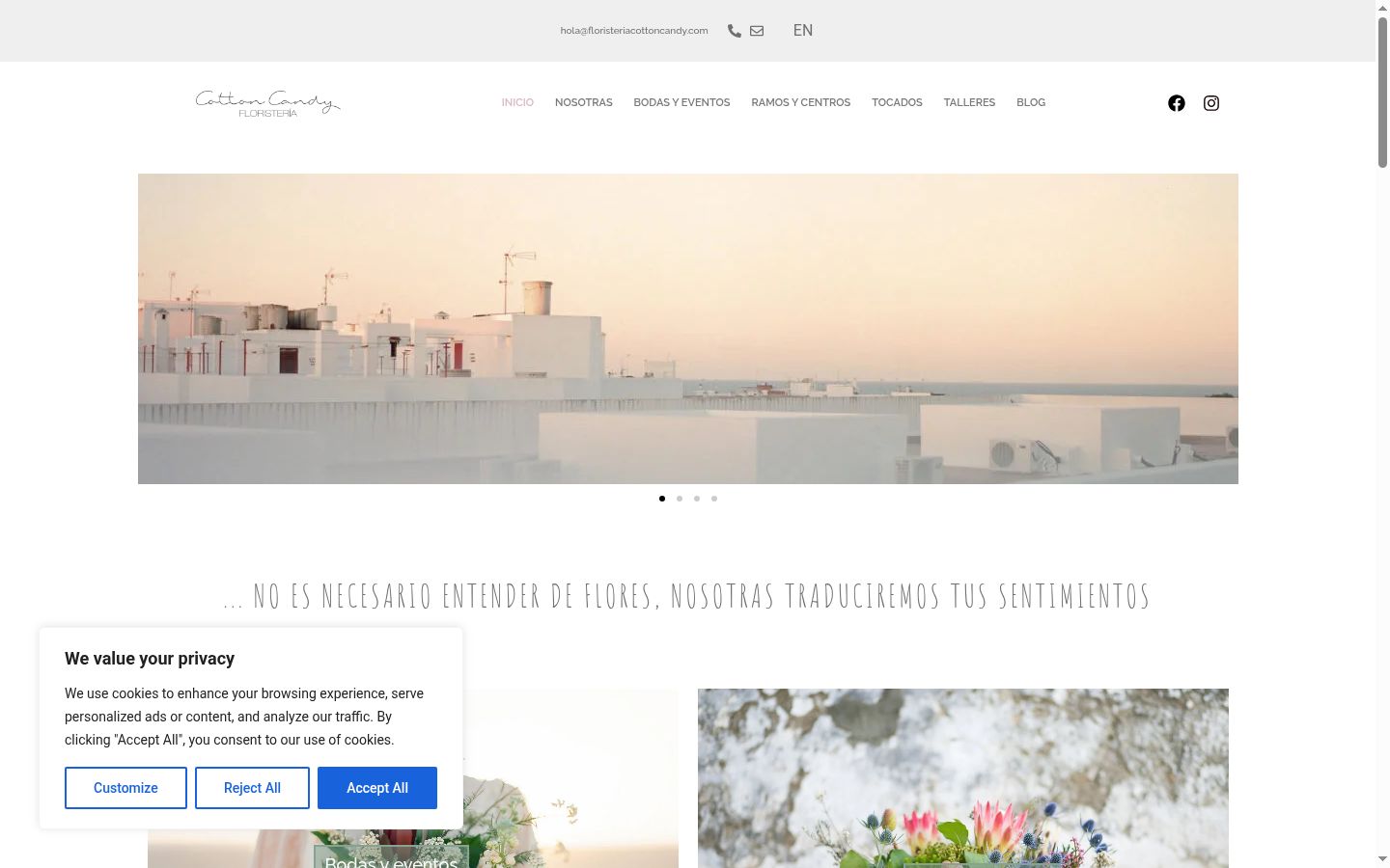 Screenshot van de toestemmingsbanner zoals getoond vóór enige interactie