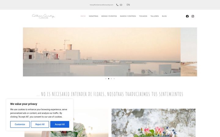 Screenshot of floristeriacottoncandy.com