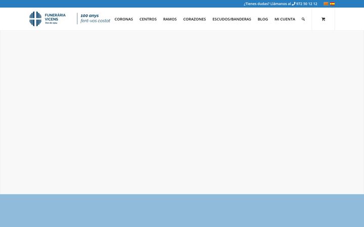Kuvakaappaus sivustosta floristeriafunerariavicens.com