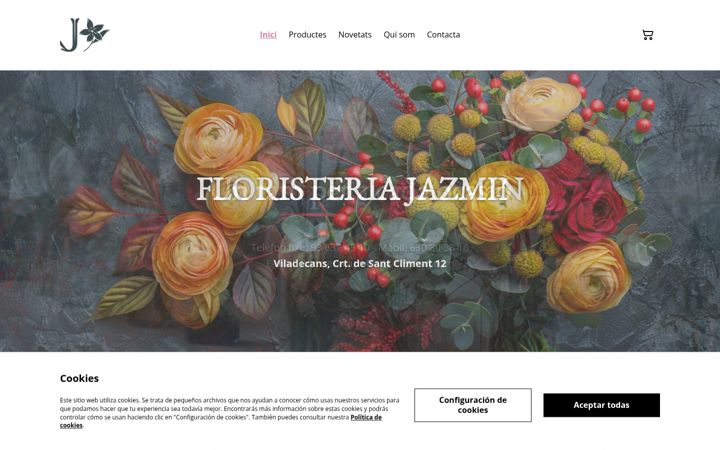Screenshot van floristeriajazmin.com