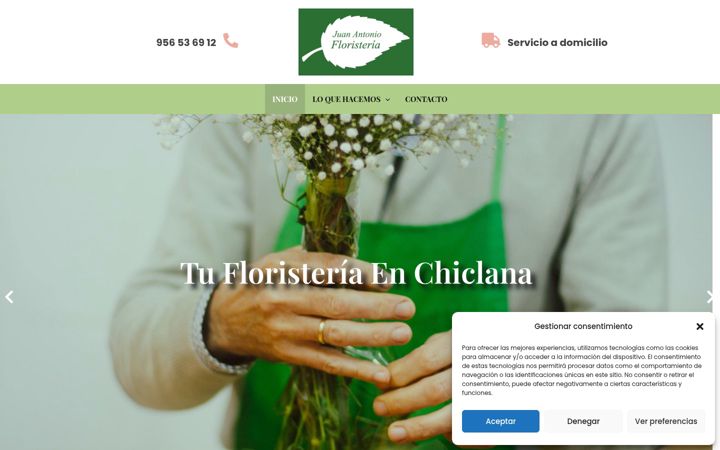Screenshot of floristeriajuanantonio.com