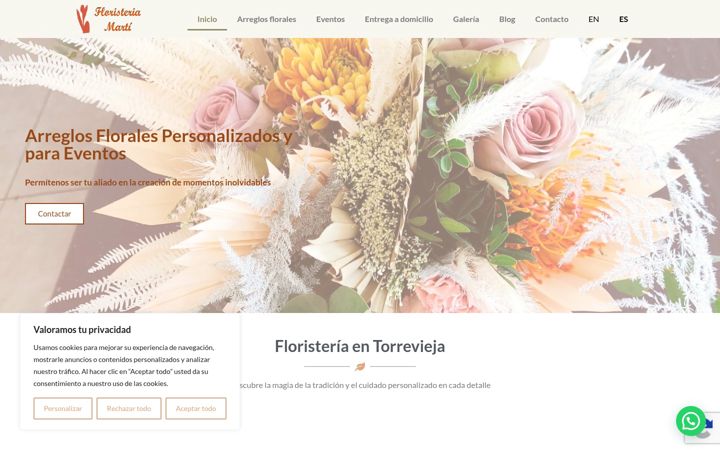 Screenshot of floristeriamarti.es