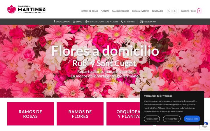 Screenshot of floristeriamartinez.com