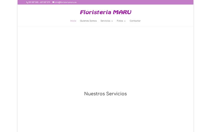 Skærmbillede af floristeriamaru.es