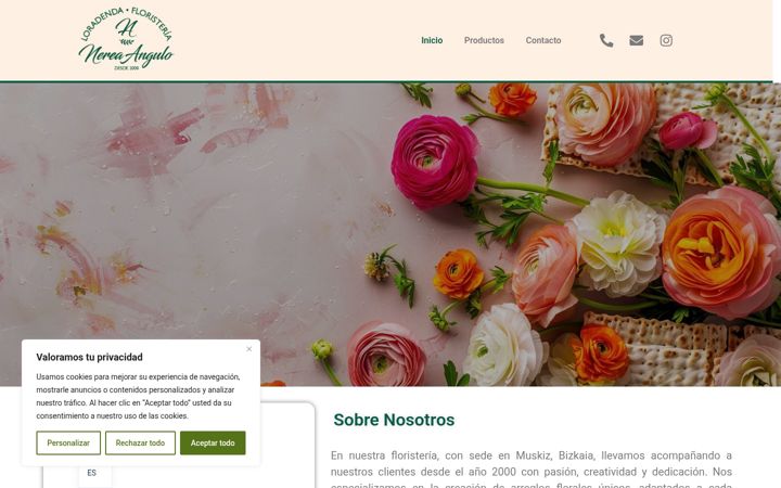 Screenshot of floristerianereaangulo.com
