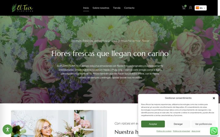 Screenshot of floristeriateix.com