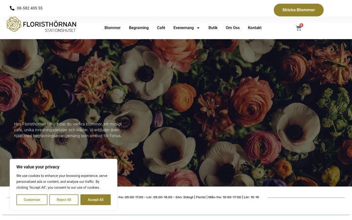 Screenshot of floristhornan.se