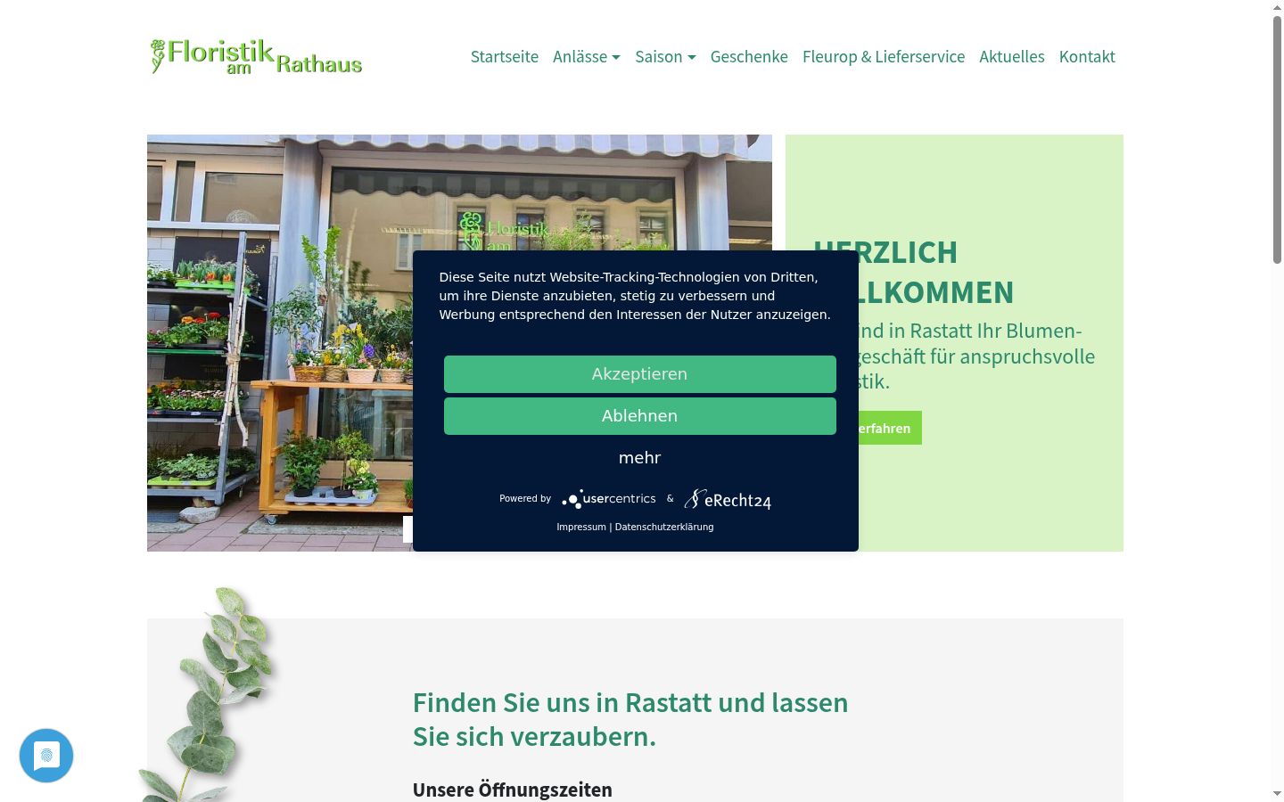 Ekrānuzņēmums ar piekrišanas baneri, kas tika rādīts pirms jebkādas mijiedarbības