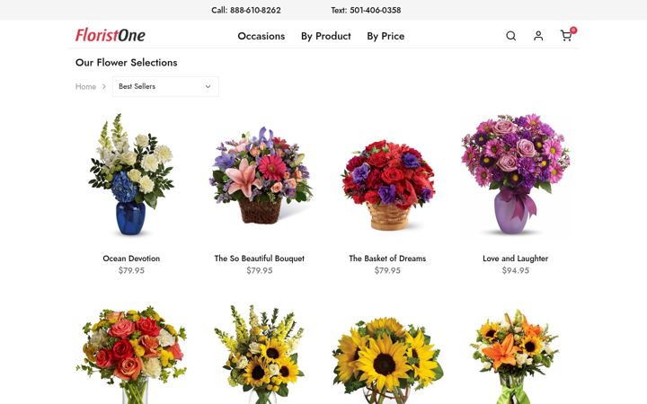 Captura de ecrã de floristone.com