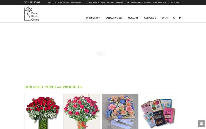 Ekrano kopija floristonline.co.za