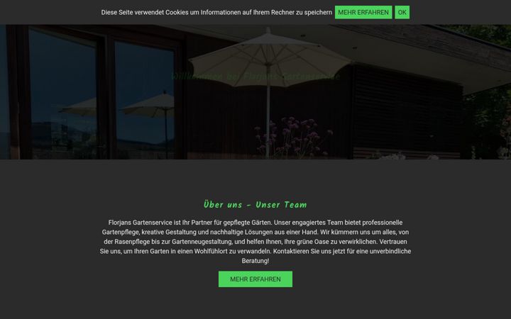 Screenshot of florjans-gartenservice.de