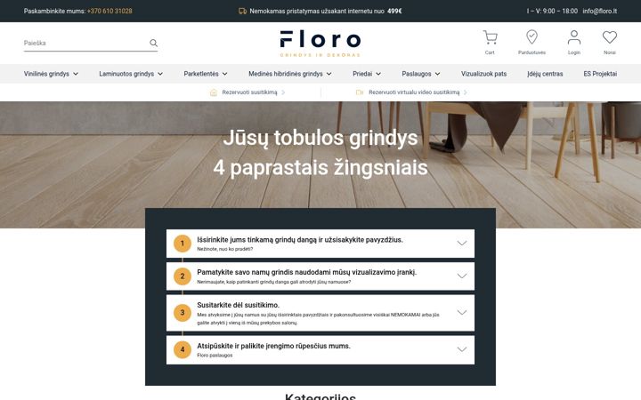 Screenshot von floro.lt