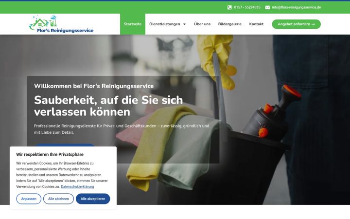 Screenshot of flors-reinigungsservice.de