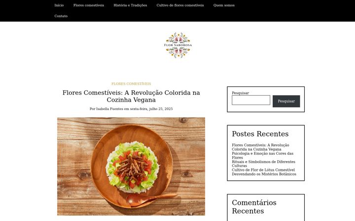 Screenshot of florsaborosa.com