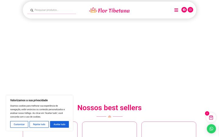 Screenshot of flortibetana.com.br