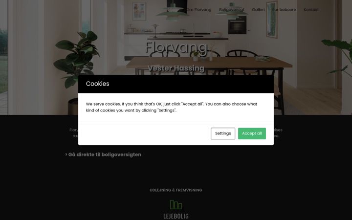 Screenshot of florvang.dk