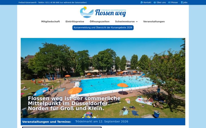 Snímek obrazovky flossen-weg.de